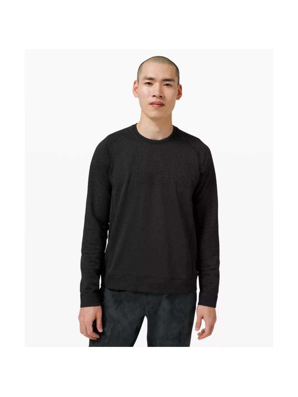 lululemon athletica Men’s Engineered Warmth Black Merino Wool Blend